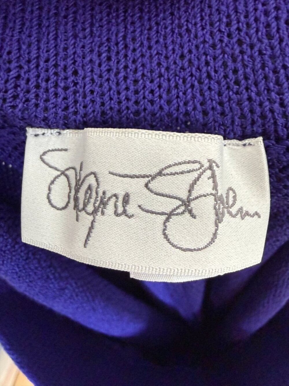 St John Santana Knit Trousers Pants Purple Quiet Luxury Vintage Retro 4 - Picture 7 of 10